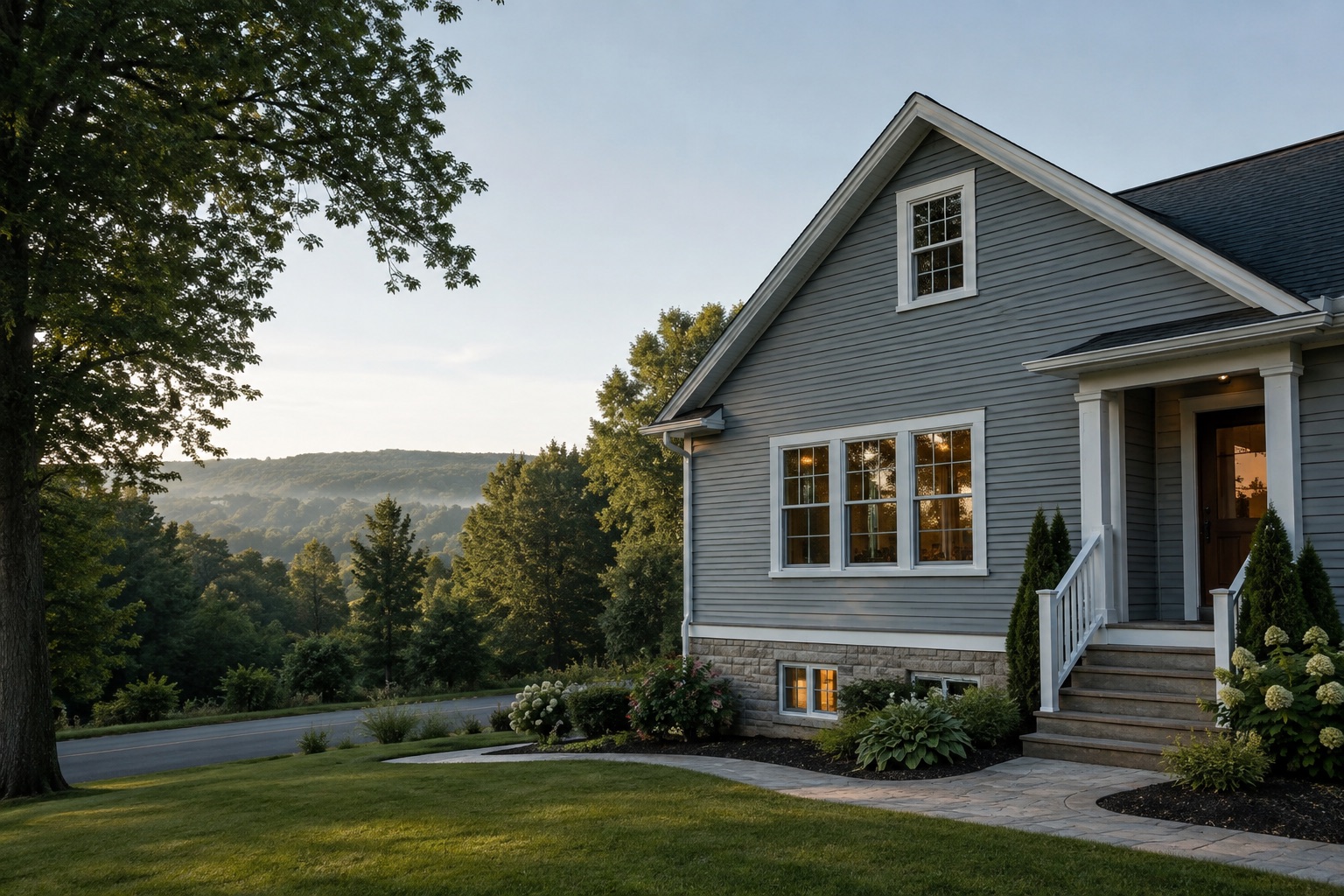 A home in a leafy Twin Tiers neighborhood
